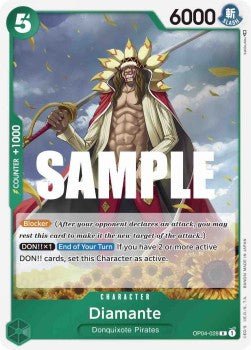 Diamante (OP04-028) (V.1) - Kingdoms of Intrigue (Rare) [OP04-028] - TCG Shoppen TCG Shoppen One Piece Single