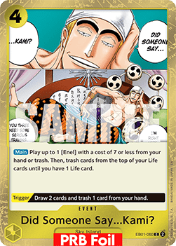 Did Someone Say...Kami? (EB01-060) (V.2) - The Best Vol.2 (Common) [PRB02-EB01-060] - TCG Shoppen TCG Shoppen One Piece Single