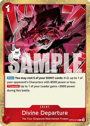 Divine Departure (OP10-019) (V.1) - Royal Blood (Rare) [OP10-019] - TCG Shoppen TCG Shoppen One Piece Single