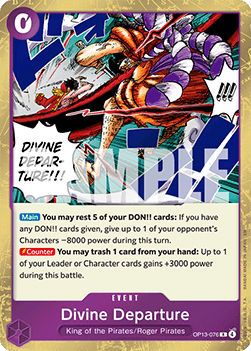 Divine Departure (OP13-076) (V.1) - Carrying on his Will (Rare) [OP13-076] - TCG Shoppen TCG Shoppen Carrying on his Will