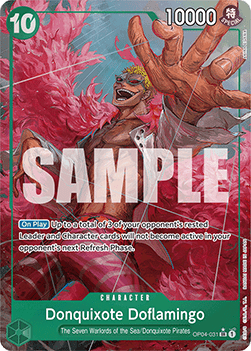 Donquixote Doflamingo (OP04-031) (V.2) - The Best (Alternate Art) [PRB01-OP04-031] - TCG Shoppen TCG Shoppen One Piece Single