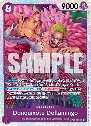 Donquixote Doflamingo (OP10-071) (V.1) - Royal Blood (Super Rare) [OP10-071] - TCG Shoppen TCG Shoppen One Piece Single