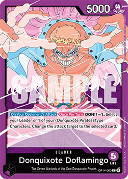 Donquixote Doflamingo (OP14-060) (V.1) - The Azure Sea's Seven (Leader) [OP14-060] - TCG Shoppen TCG Shoppen One Piece Single