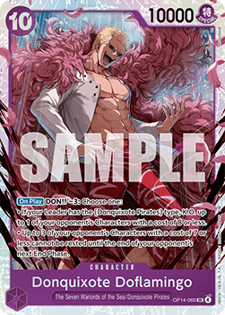 Donquixote Doflamingo (OP14-069) (V.1) - The Azure Sea's Seven (Super Rare) [OP14-069] - TCG Shoppen TCG Shoppen One Piece Single