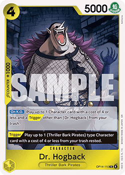 Dr. Hogback (OP14-110) - The Azure Sea's Seven (Rare) [OP14-110] - TCG Shoppen TCG Shoppen One Piece Single