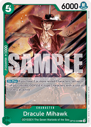 Dracule Mihawk (OP10-029) - Royal Blood (Rare) [OP10-029] - TCG Shoppen TCG Shoppen One Piece Single