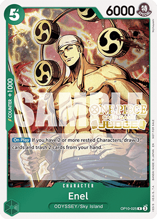 Enel (OP10-025) - Judge Promos (Rare) [JDG-OP10-025] - TCG Shoppen TCG Shoppen One Piece Single