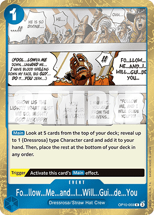 Fo...llow...Me...and...I...Will...Gui...de...You (OP10-059) - Royal Blood (Rare) [OP10-059] - TCG Shoppen TCG Shoppen One Piece Single
