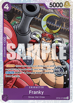Franky (OP09-072) (V.1) - Emperors in the New World (Super Rare) [OP09-072] - TCG Shoppen TCG Shoppen One Piece Single