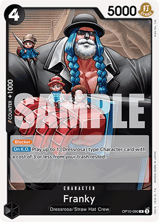Franky (OP10-090) (V.1) - Royal Blood (Rare) [OP10-090] - TCG Shoppen TCG Shoppen One Piece Single