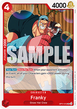 Franky (OP11-012) - A Fist of Divine Speed (Uncommon) [OP11-012] - TCG Shoppen TCG Shoppen One Piece Single