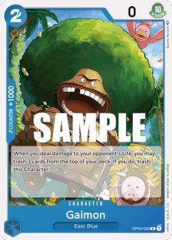 Gaimon (OP03 - 043) - Pillars of Strength (Common) [OP03 - 043] - TCG Shoppen TCG Shoppen One Piece Single