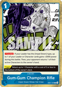 Gum-Gum Champion Rifle (EB01-028) - Memorial Collection (Rare) [EB01-028] - TCG Shoppen TCG Shoppen One Piece Single