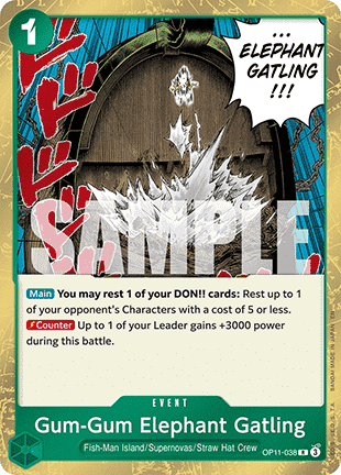 Gum - Gum Elephant Gatling (OP11 - 038) - A Fist of Divine Speed (Rare) [OP11 - 038] - TCG Shoppen TCG Shoppen One Piece Single