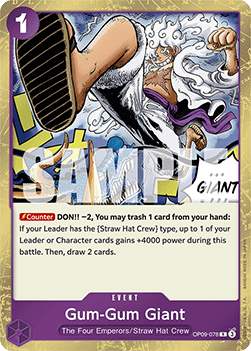 Gum-Gum Giant (OP09-078) - Emperors in the New World (Rare) [OP09-078] - TCG Shoppen TCG Shoppen One Piece Single