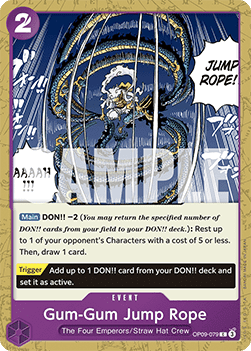 Gum-Gum Jump Rope (OP09-079) - Emperors in the New World (Common) [OP09-079] - TCG Shoppen TCG Shoppen One Piece Single