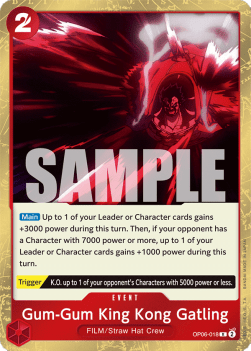 Gum-Gum King Kong Gatling (OP06-018) - Wings of the Captain (Rare) [OP06-018] - TCG Shoppen TCG Shoppen One Piece Single
