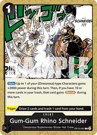 Gum-Gum Rhino Schneider (OP10-097) - Royal Blood (Common) [OP10-097] - TCG Shoppen TCG Shoppen One Piece Single