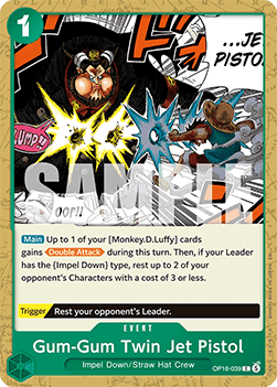 Gum-Gum Twin Jet Pistol (OP16-039) - The Time of Battle (Common) [OP16-039] - TCG Shoppen TCG Shoppen One Piece Single