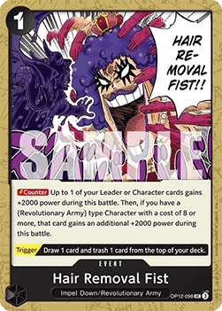 Hair Removal Fist (OP12 - 098) - Legacy of the Master (Uncommon) [OP12 - 098] - TCG Shoppen TCG Shoppen One Piece Single