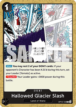Hallowed Glacier Slash (OP16-100) - The Time of Battle (Common) [OP16-100] - TCG Shoppen TCG Shoppen One Piece Single