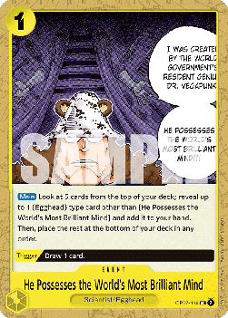 He Possesses the World's Most Brilliant Mind (OP07-114) - 500 Years into the Future (Uncommon) [OP07-114] - TCG Shoppen TCG Shoppen One Piece Single