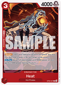 Heat (OP09-007) - Emperors in the New World (Common) [OP09-007] - TCG Shoppen TCG Shoppen One Piece Single