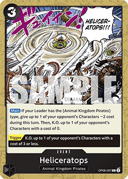 Heliceratops (OP08-097) - Two Legends (Common) [OP08-097] - TCG Shoppen TCG Shoppen One Piece Single