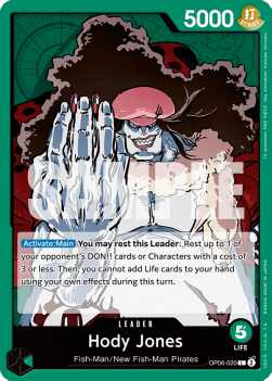 Hody Jones (OP06-020) (V.1) - Wings of the Captain (Leader) [OP06-020] - TCG Shoppen TCG Shoppen One Piece Single