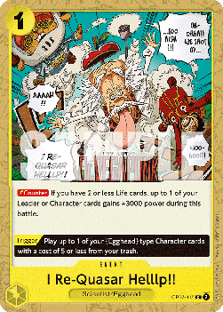I Re-Quasar Helllp!! (OP07-115) - 500 Years into the Future (Common) [OP07-115] - TCG Shoppen TCG Shoppen One Piece Single