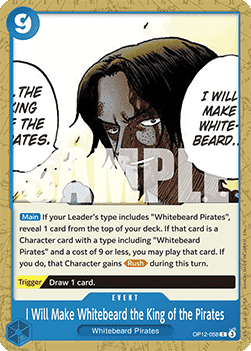 I Will Make Whitebeard the King of the Pirates (OP12 - 058) - Legacy of the Master (Common) [OP12 - 058] - TCG Shoppen TCG Shoppen One Piece Single