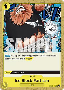 Ice Block Partisan (OP09-115) - Emperors in the New World (Uncommon) [OP09-115] - TCG Shoppen TCG Shoppen One Piece Single