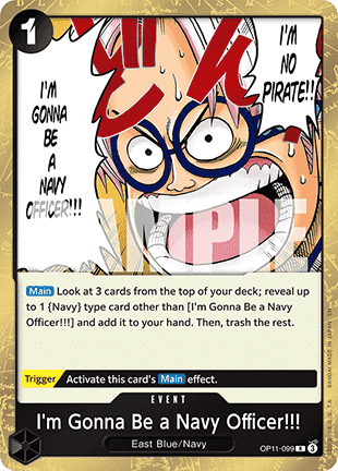 I'm Gonna Be a Navy Officer!!! (OP11 - 099) - A Fist of Divine Speed (Rare) [OP11 - 099] - TCG Shoppen TCG Shoppen One Piece Single