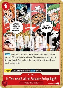 In Two Years!! At the Sabaody Archipelago!! (OP01 - 030) - Romance Dawn (Uncommon) [OP01 - 030] - TCG Shoppen TCG Shoppen One Piece Single