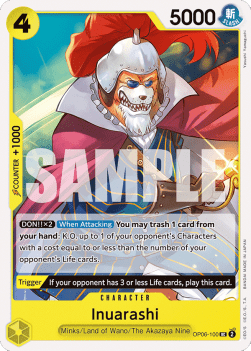 Inuarashi (OP06-100) - Wings of the Captain (Uncommon) [OP06-100] - TCG Shoppen TCG Shoppen One Piece Single