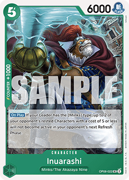 Inuarashi (OP08-022) - Two Legends (Uncommon) [OP08-022] - TCG Shoppen TCG Shoppen One Piece Single