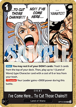 I've Come Here... To Cut Those Chains!!! (OP16-099) - The Time of Battle (Uncommon) [OP16-099] - TCG Shoppen TCG Shoppen One Piece Single