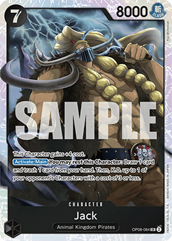 Jack (OP08-084) (V.1) - Two Legends (Super Rare) [OP08-084] - TCG Shoppen TCG Shoppen One Piece Single