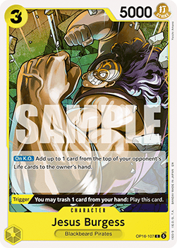 Jesus Burgess (OP16-107) - The Time of Battle (Common) [OP16-107] - TCG Shoppen TCG Shoppen One Piece Single