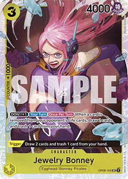 Jewelry Bonney (OP08-105) (V.1) - Two Legends (Super Rare) [OP08-105] - TCG Shoppen TCG Shoppen One Piece Single