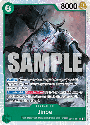 Jinbe (OP11-031) (V.1) - A Fist of Divine Speed (Super Rare) [OP11-031] - TCG Shoppen TCG Shoppen One Piece Single