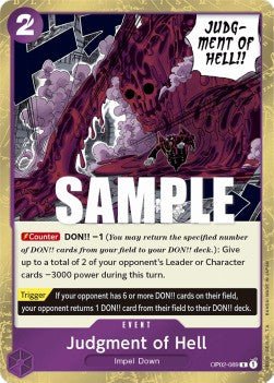 Judgment of Hell (OP02-089) - Paramount War (Rare) [OP02-089] - TCG Shoppen TCG Shoppen One Piece Single