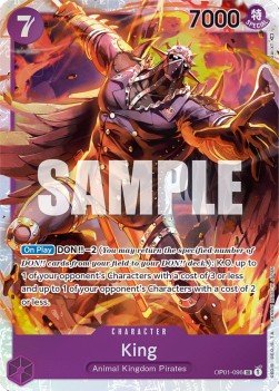 King (OP01 - 096) (V.1) - Romance Dawn (Super Rare) [OP01 - 096] - TCG Shoppen TCG Shoppen One Piece Single