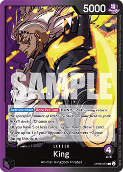 King (OP08-057) (V.1) - Two Legends (Leader) [OP08-057] - TCG Shoppen TCG Shoppen One Piece Single
