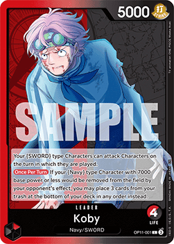 Koby (OP11-001) (V.1) - A Fist of Divine Speed (Leader) [OP11-001] - TCG Shoppen TCG Shoppen One Piece Single