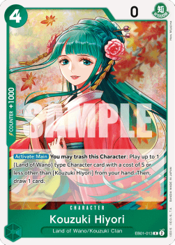 Kouzuki Hiyori (EB01-013) (V.1) - Memorial Collection (Rare) [EB01-013] - TCG Shoppen TCG Shoppen One Piece Single