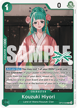 Kouzuki Hiyori (OP12-028) - Learn Together Deck Set 01 (Rare) [LD01-OP12-028] - TCG Shoppen TCG Shoppen One Piece Single