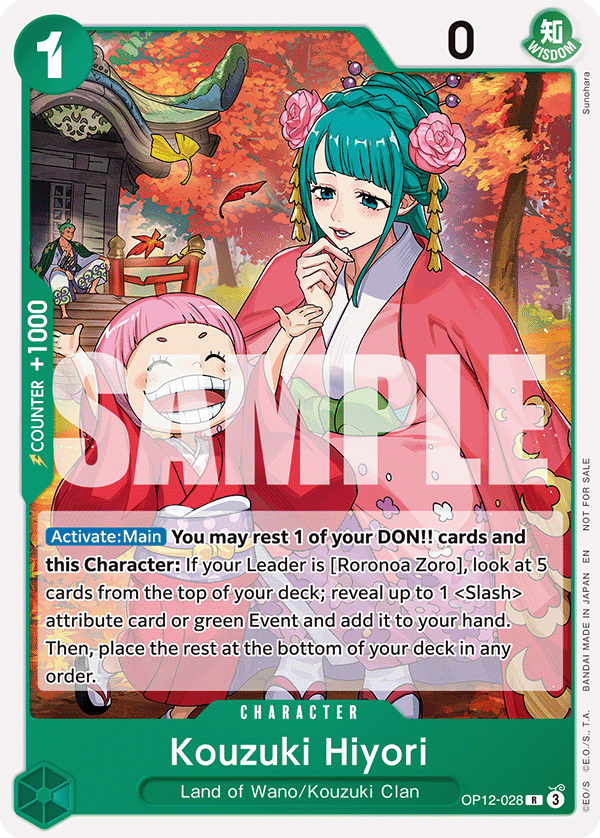 Kouzuki Hiyori (OP12-028) (V.1) - Unnumbered Promos (Rare) [UP-OP12-028] - TCG Shoppen TCG Shoppen One Piece Single