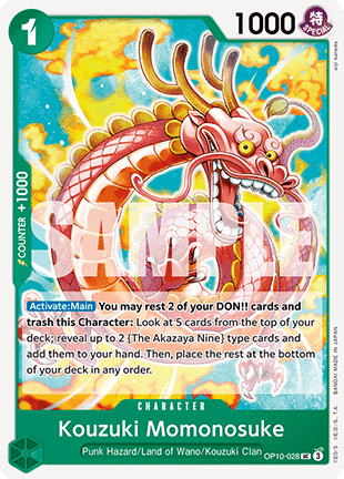 Kouzuki Momonosuke (OP10-028) - Royal Blood (Uncommon) [OP10-028] - TCG Shoppen TCG Shoppen One Piece Single