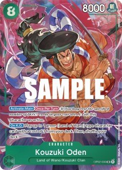 Kouzuki Oden (OP02-030) (V.2) - Paramount War (Alternate Art) [OP02-030] - TCG Shoppen TCG Shoppen One Piece Single